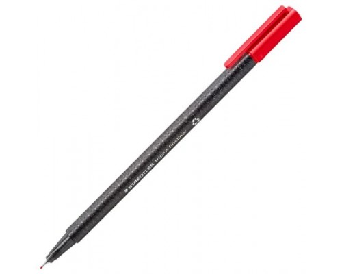 CAJA DE 10 ROTULADORES TRIPLUS FINELINER 334 ECO EDITION ROJO STAEDTLER 334 R-2 (Espera 4 dias)